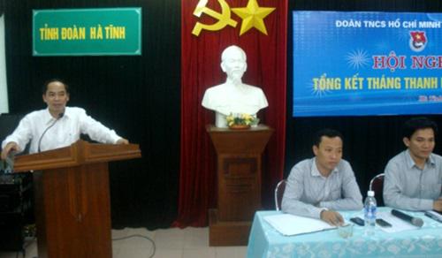 Đồng chí Nguyễn Thiện phát biểu tại Hội nghị
